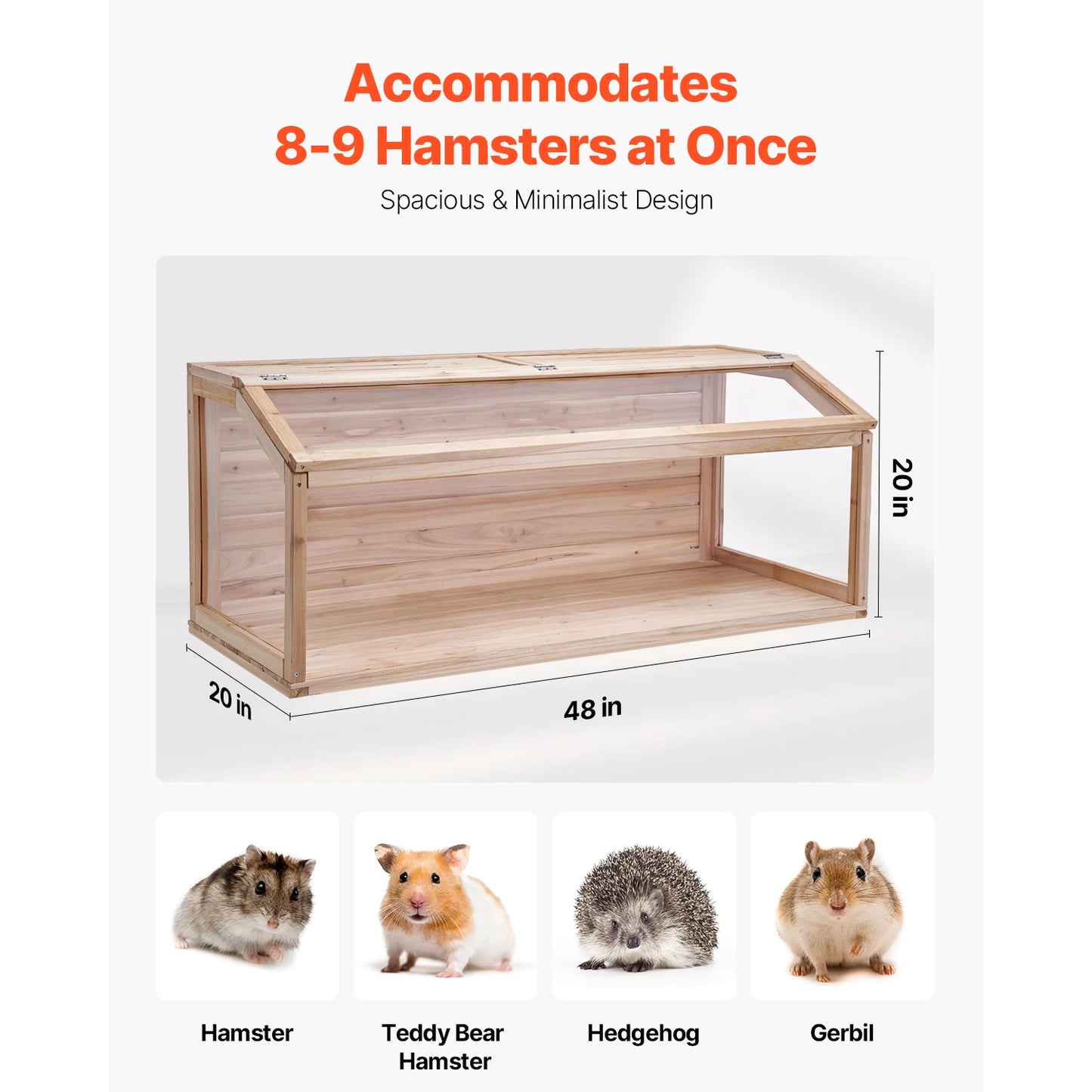 Hamster Cage Open Top Habitat For Small Animals Enclosure