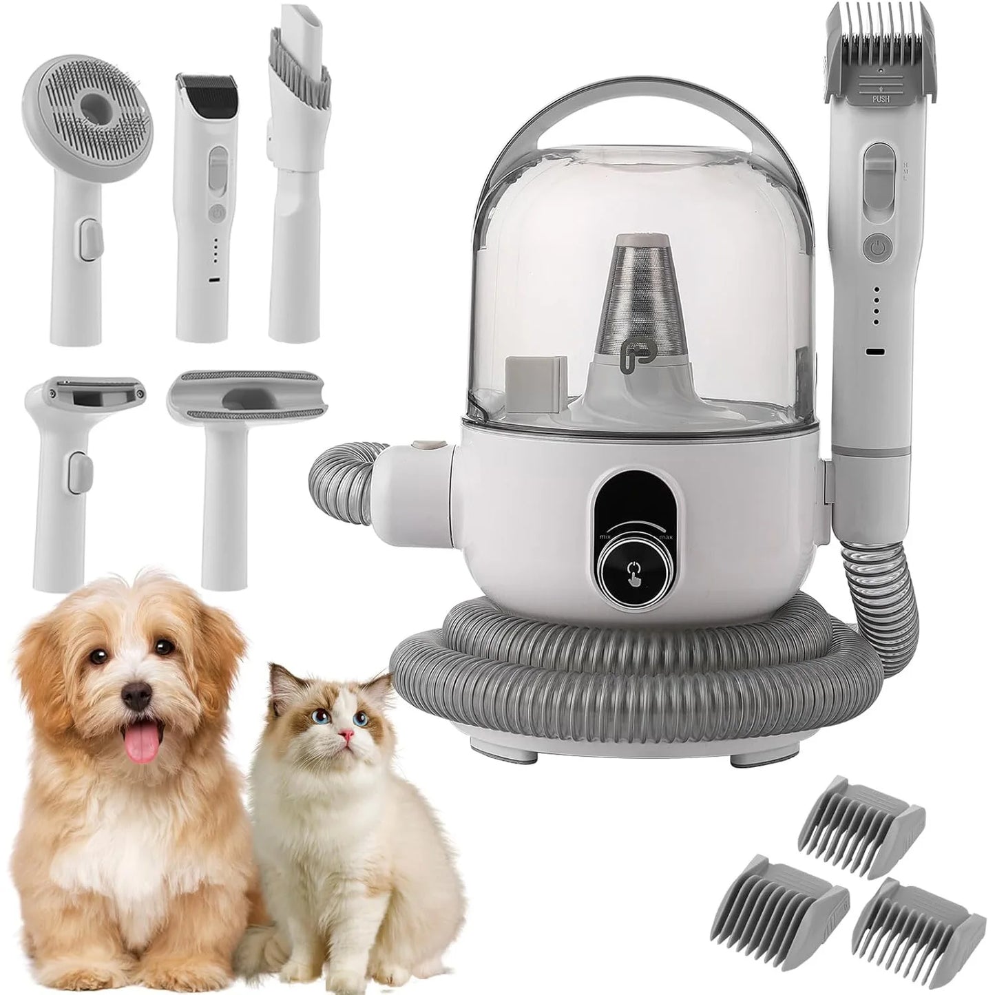 HiMISS Pet Grooming Kit With 2L Quiet Vacuum And Tools