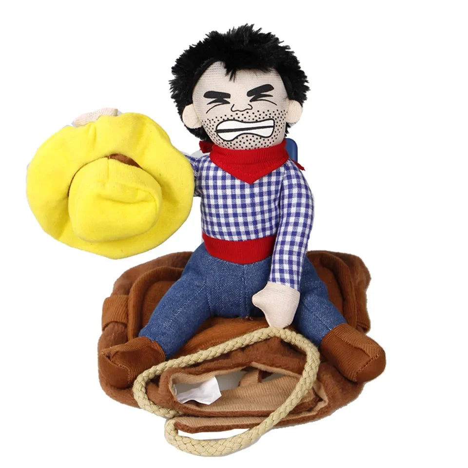 Dog Costume Cowboy Print Jacket For Small And Large Dogs
