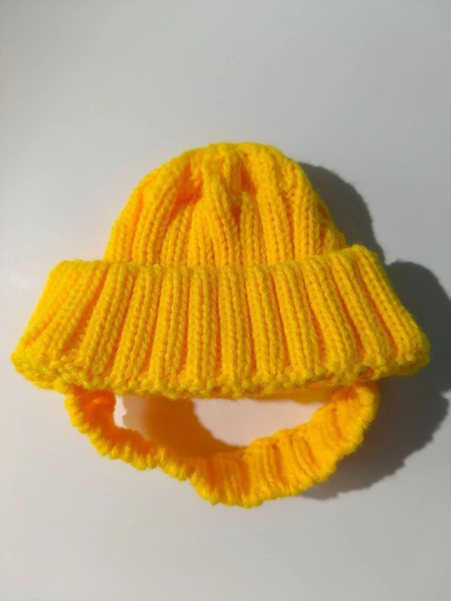 Dog Beanie Festive Knit Hat With Ear Holes For Winter