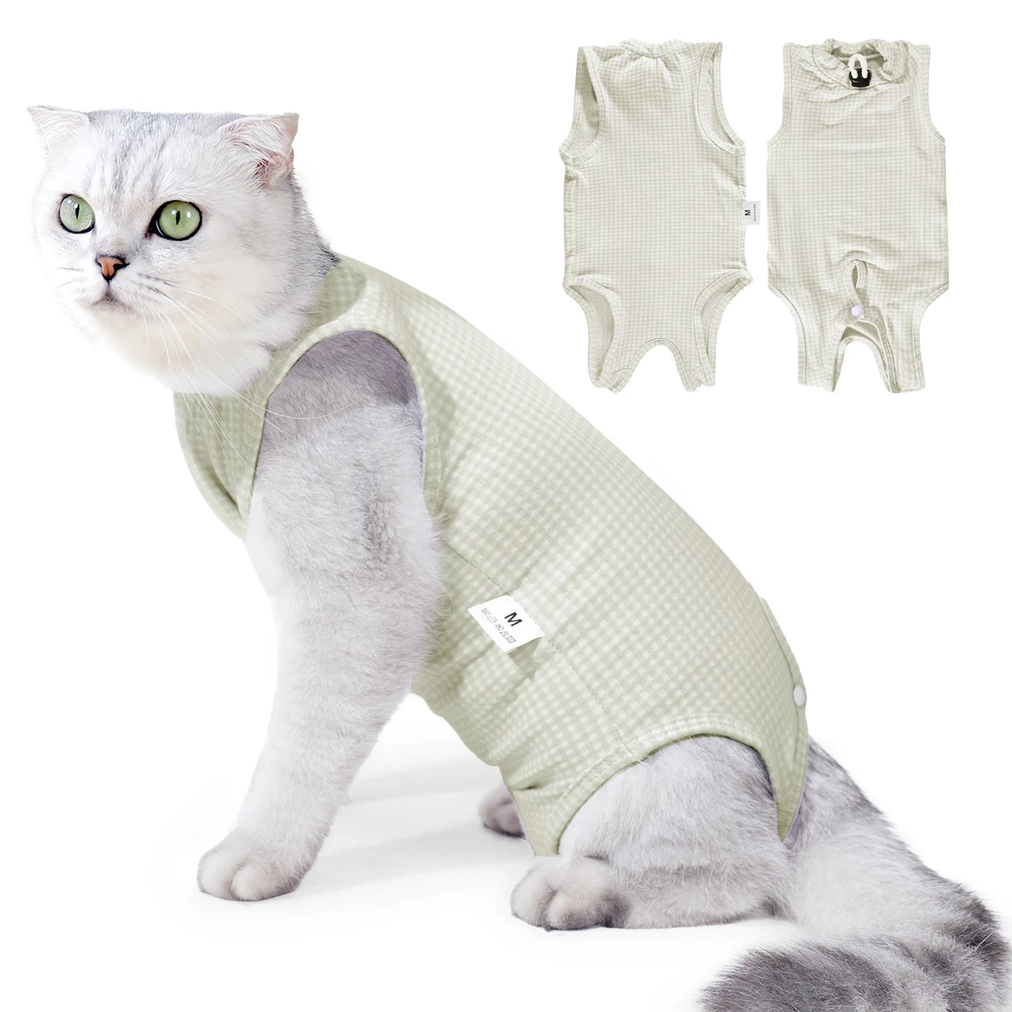 High-concerned Cat Recovery Suit Soft Onesie for Cats