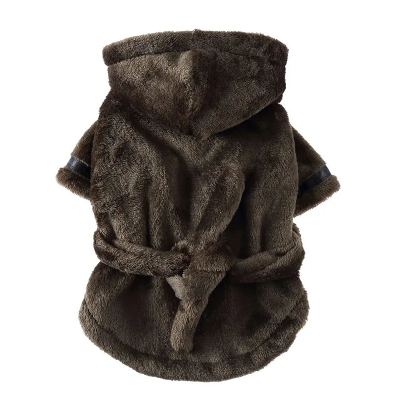Dog Bathrobe Hooded for Household Pets and Cats Everyday Use