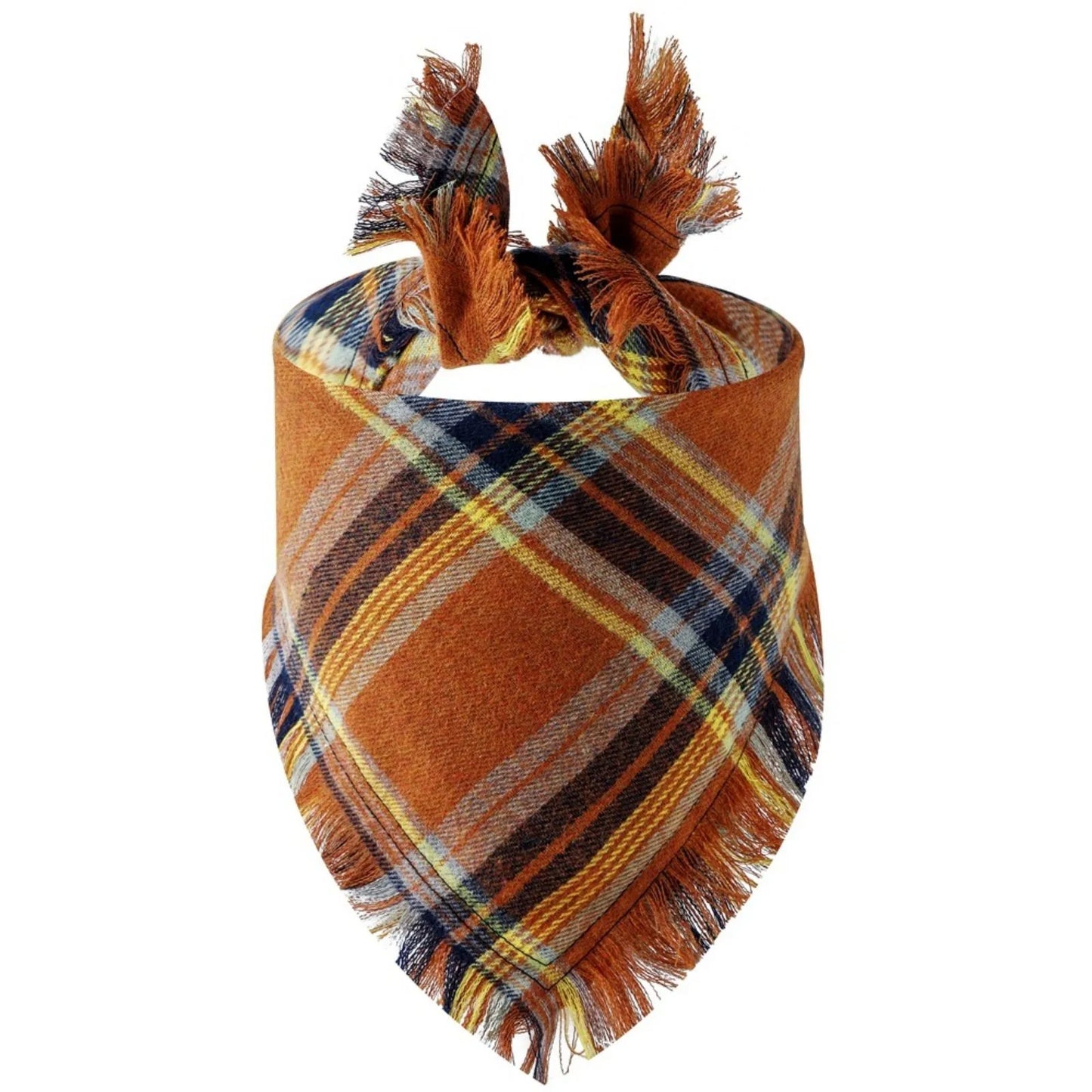 Dog Bandana with Tassel Edges Holiday Party Accessory