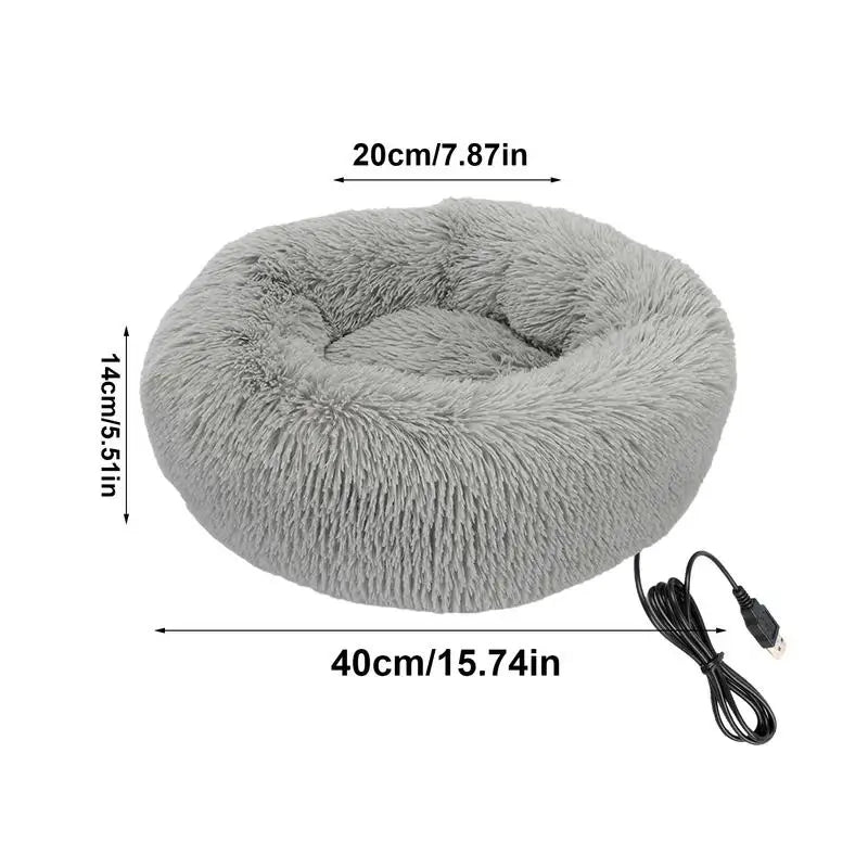 Electric Heated Dog Bed Silk For Winter Indoor Pets