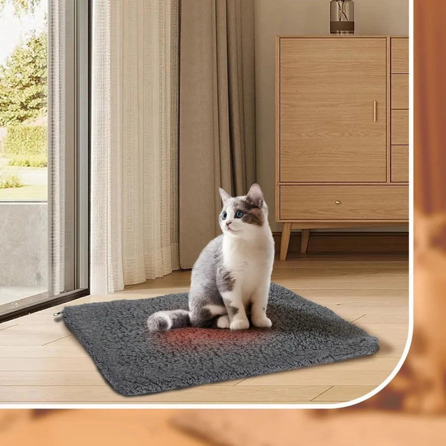 Self Warming Cat Bed Washable Cozy Durable Comfortable Kennel Pad