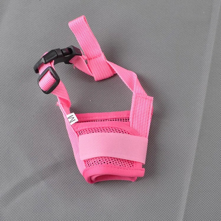 Dog Muzzle Adjustable Breathable Mesh Nylon Straps For Dogs