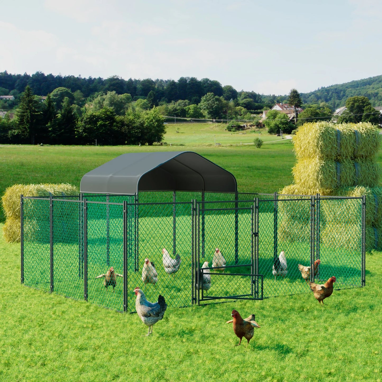 BORWART Walk-In Chicken Coop With Gate And Lock