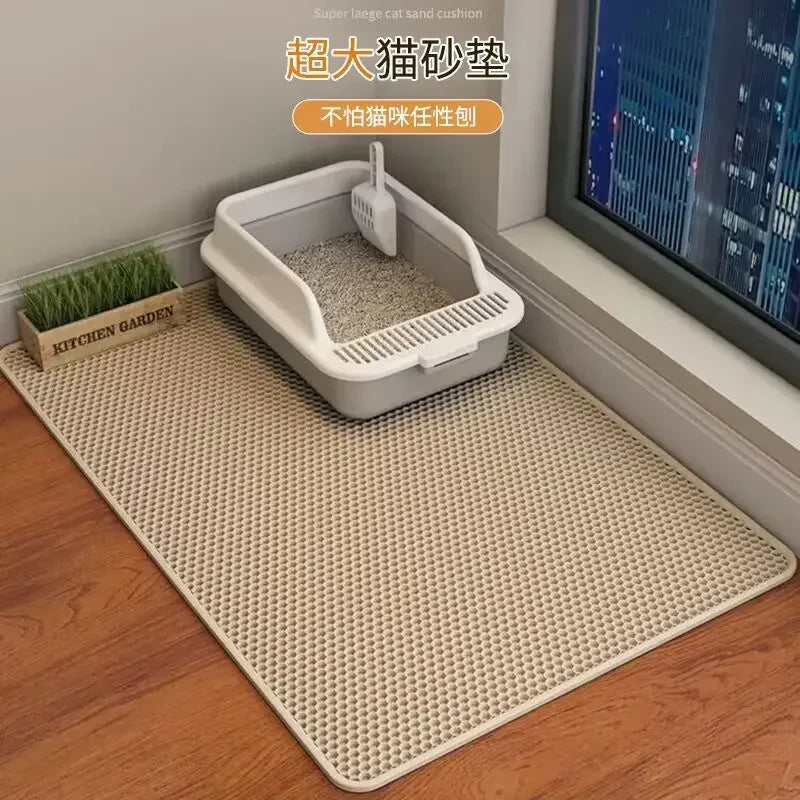 Zhejiang Waterproof Leather Cat Litter Mat With Double Layer