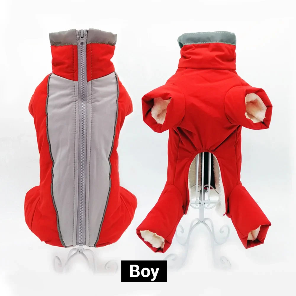 Dog Coat Warm Fleece Jacket For Winter Travel All Weather