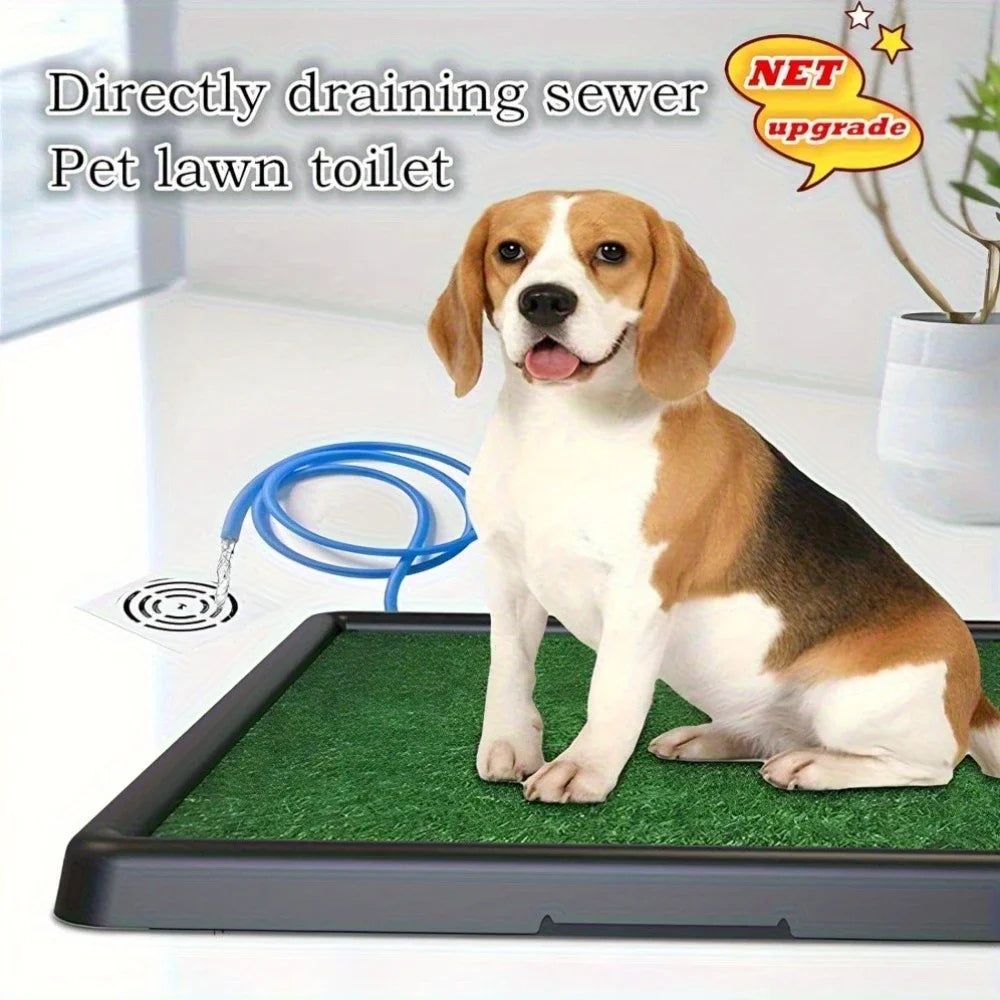Dog Toilet Portable Drainage Turf Bath Mat Three-Layer System