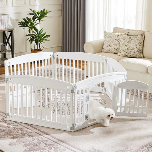 Dog Playpen Folding Enclosure For Indoor Use And Yard