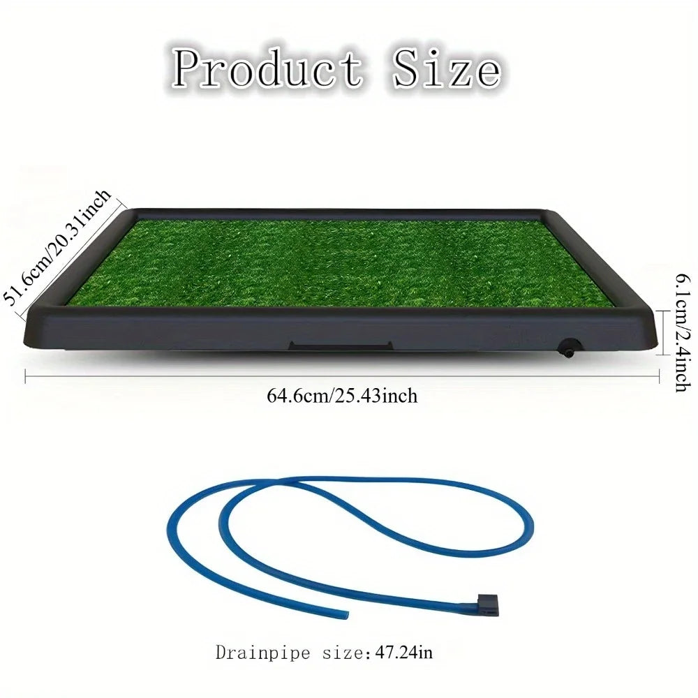 Dog Toilet Portable Drainage Turf Bath Mat Three-Layer System