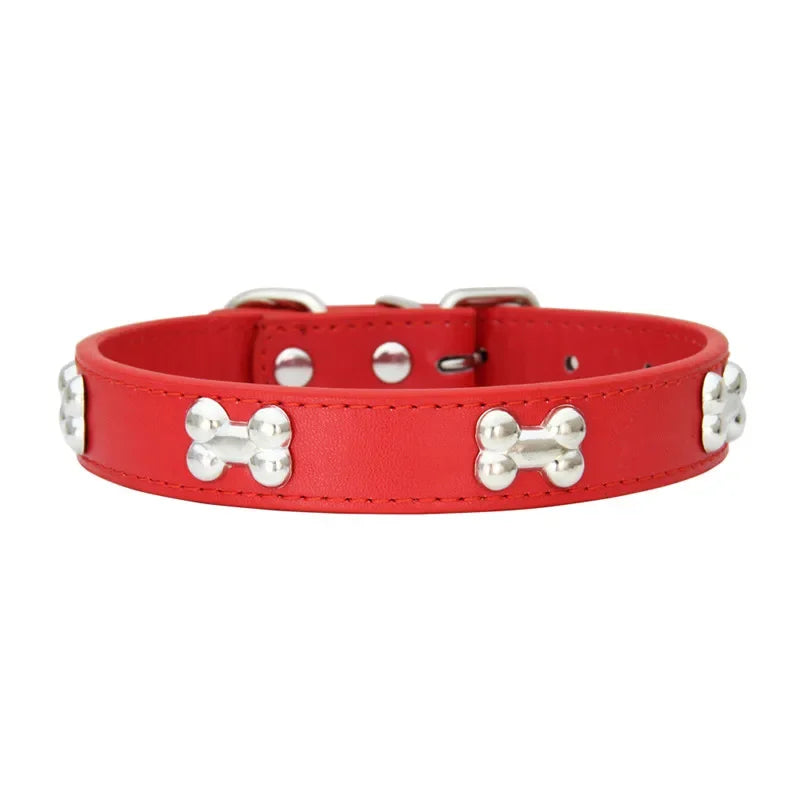 Leather Dog Collar Breakaway Durable Accessory For Pets