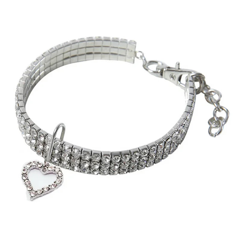 Dog Collar Bling Rhinestone For Small Medium Dogs Pets