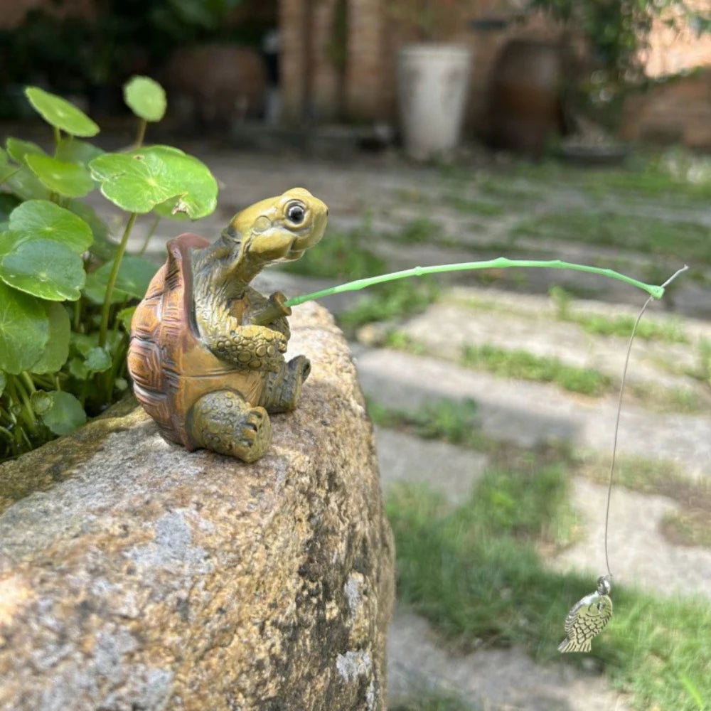Turtle Aquarium Statue Resin Ornament For Home Fish Tank Decor