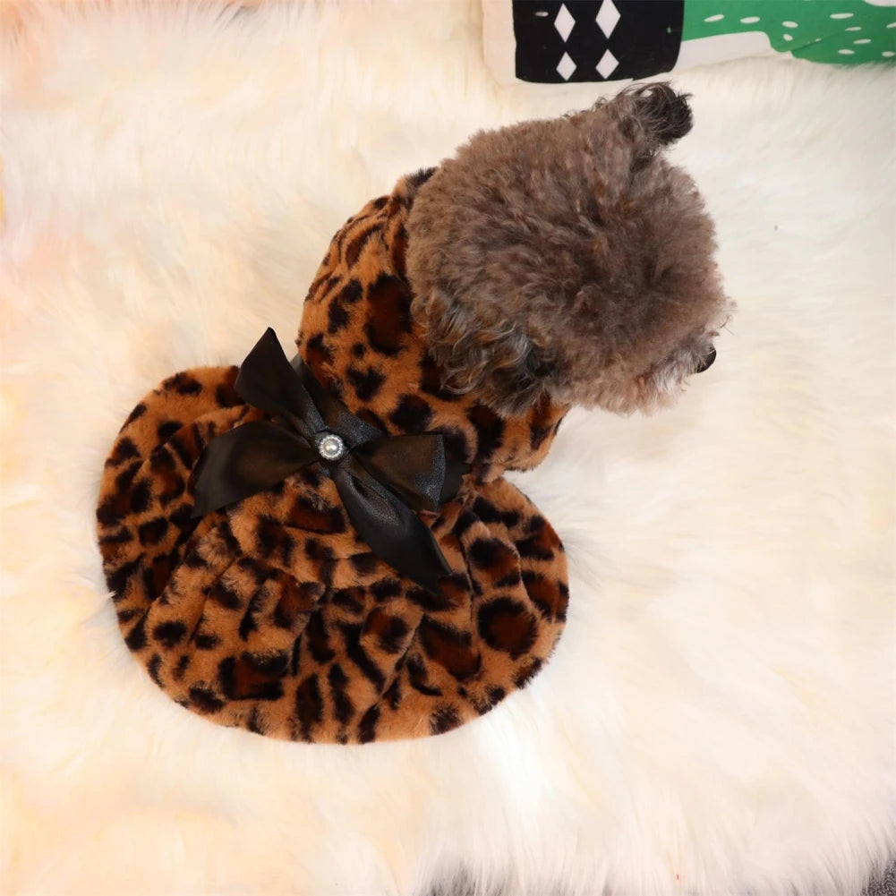 Dog Coat Leopard Print Jacket For Pets Outfit Collection