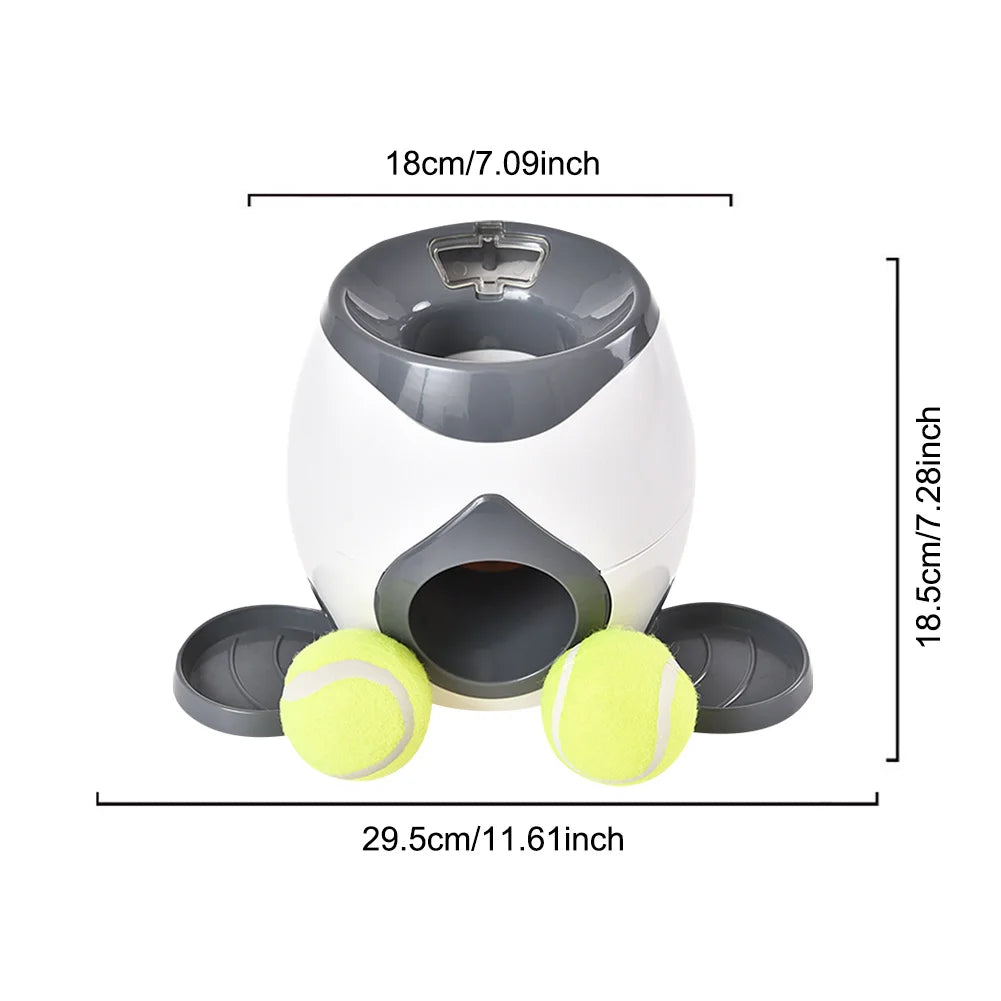 APWIKOGER Automatic Dog Ball Launcher Interactive Feeder