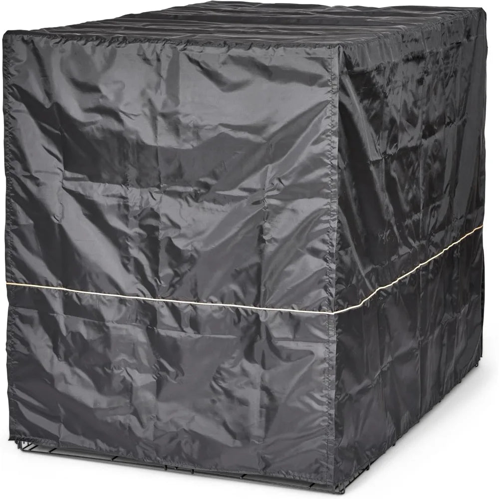 Extra Large Dog Crate Cover, Black Polyester Privacy Kennel for 54-Inch Crates, Machine Washable to Reduce Barking