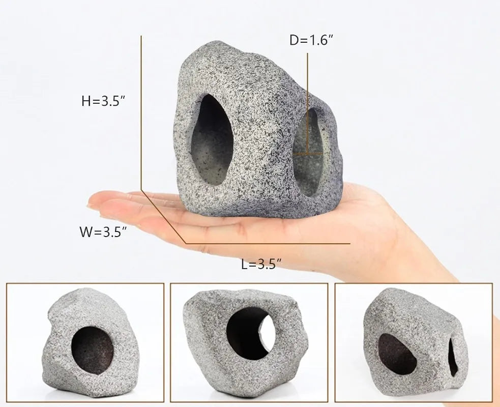 Fish Tank Stone Cave Shelter For Fish Natural Hideaway Decoration