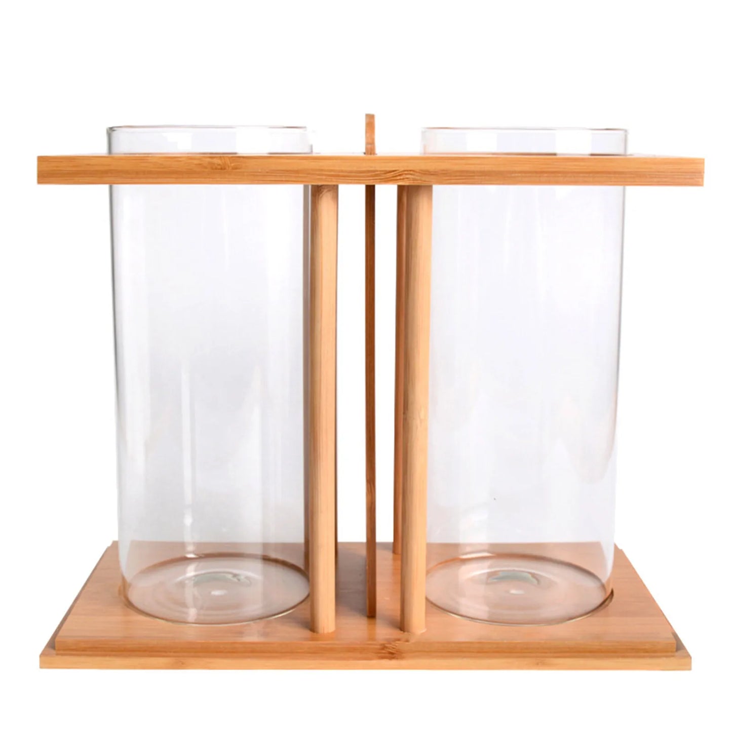 Desktop Dual Glass Fish Tank with LED Lights for Betta