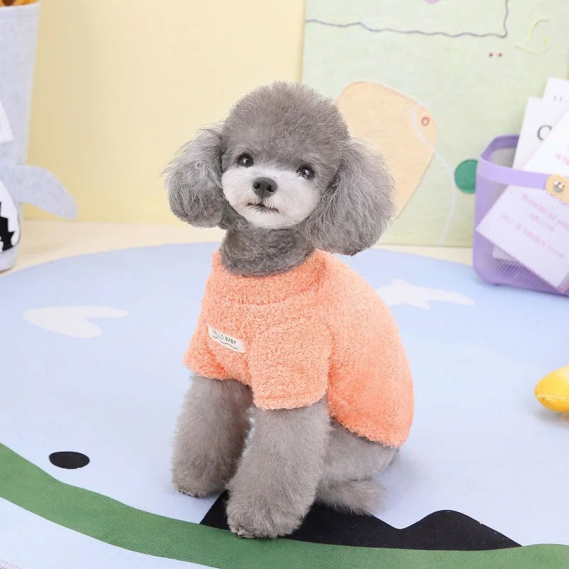 Dog Hoodie Fleece Warm Coat For Dogs Puppy Apparel