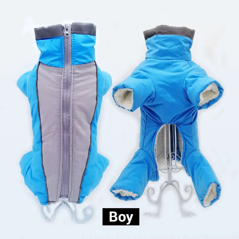 Dog Coat Warm Fleece Jacket For Winter Travel All Weather