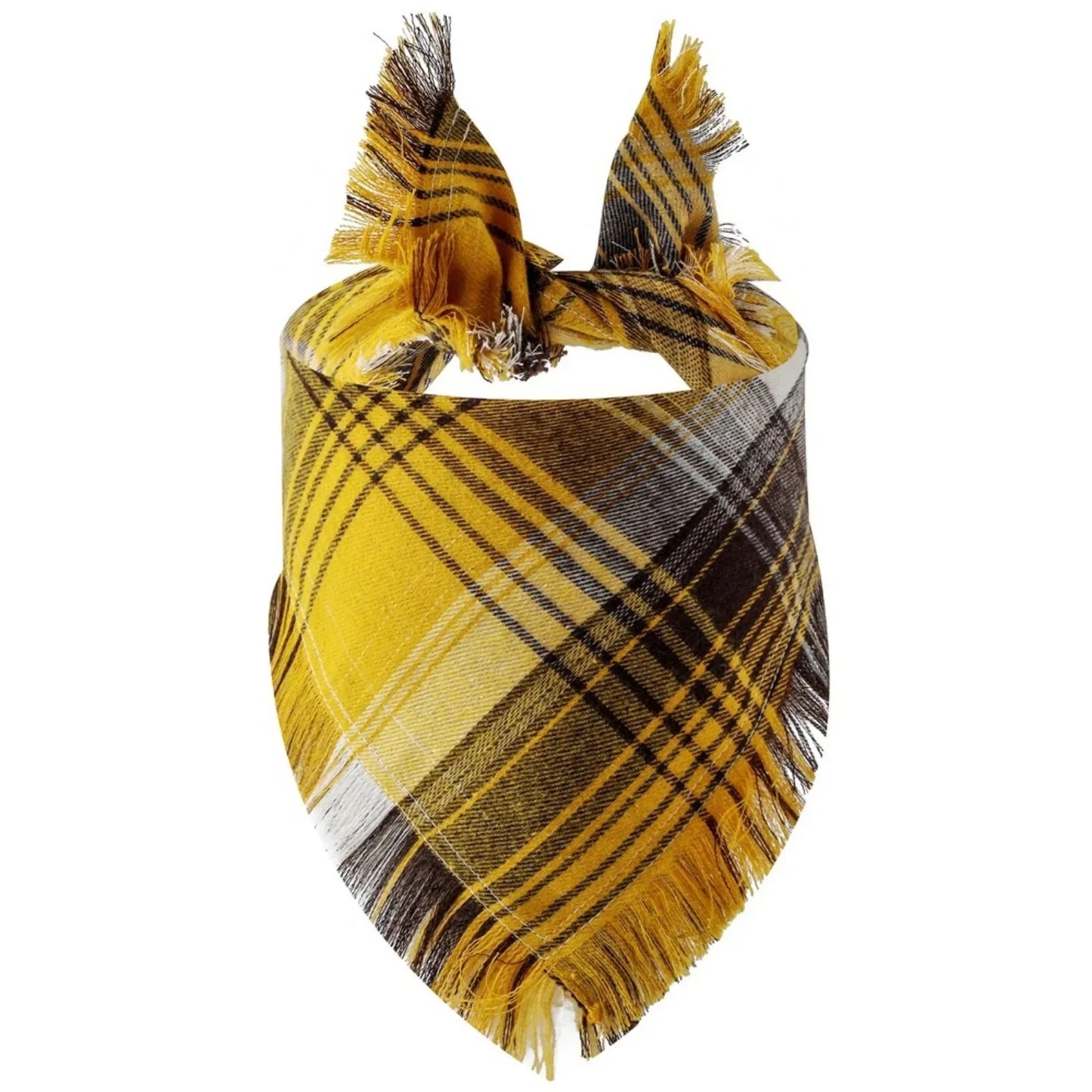 Dog Bandana with Tassel Edges Holiday Party Accessory