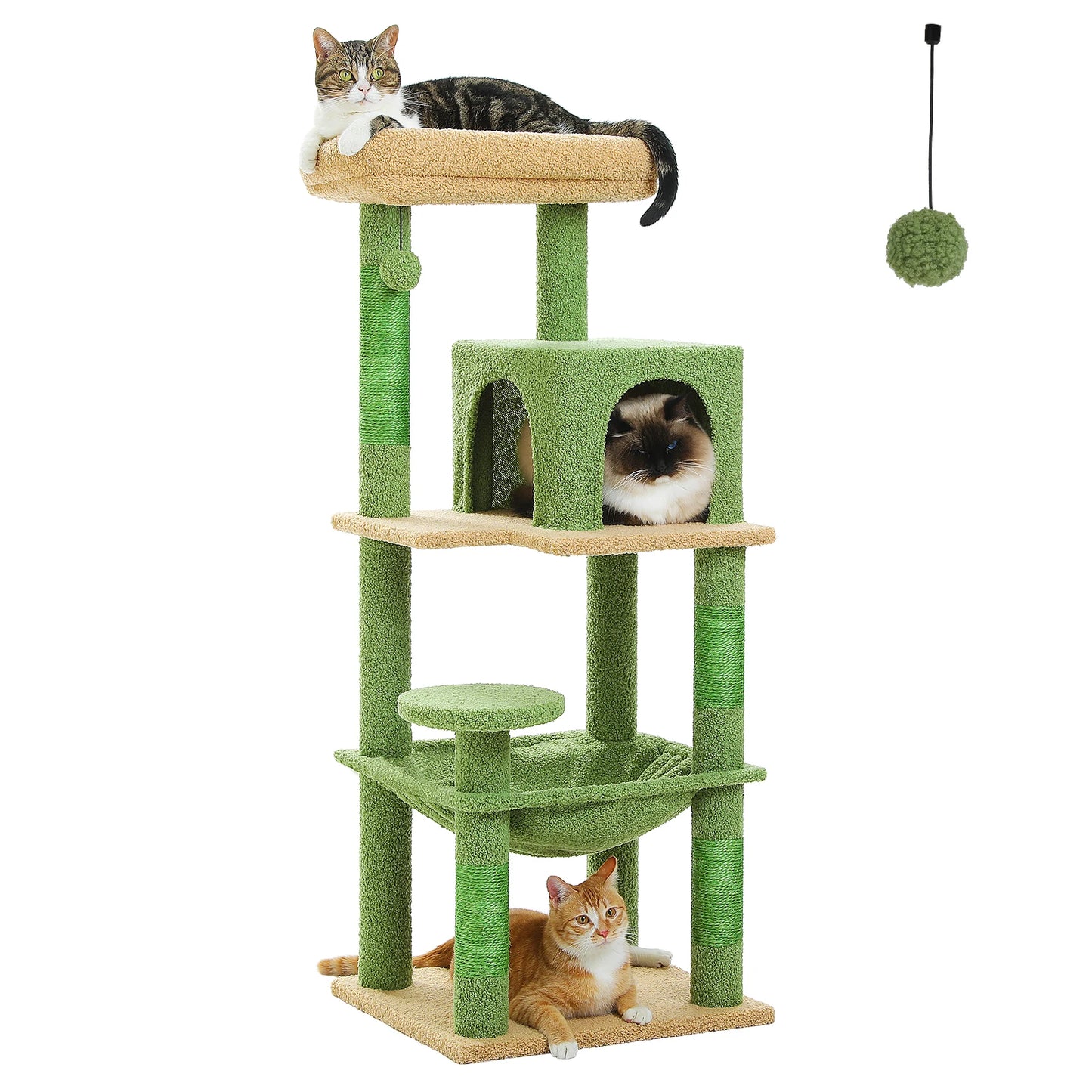 PETEPELACN Cat Tree 5-Level Tower for Indoor Cats Premium