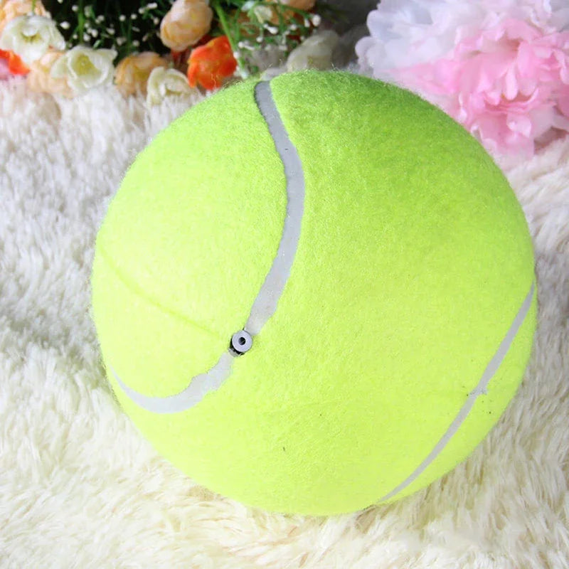 Shunmaii Fleece Tennis Ball Dog Chew Toy Interactive