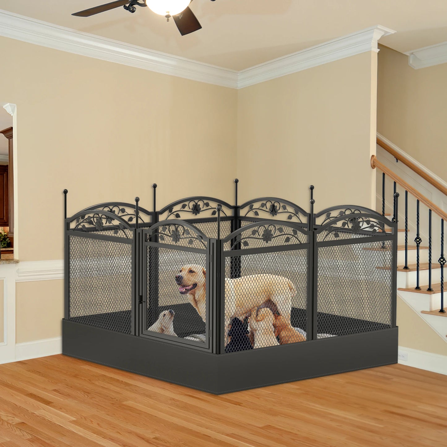 BINGOPAW Dog Playpen Heavy Duty Whelping Training
