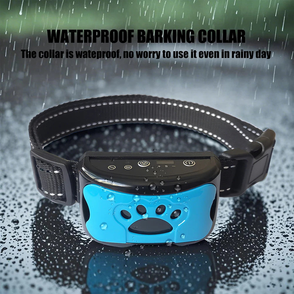 Dog Bark Collar Ultrasonic Vibration Stopper For Training