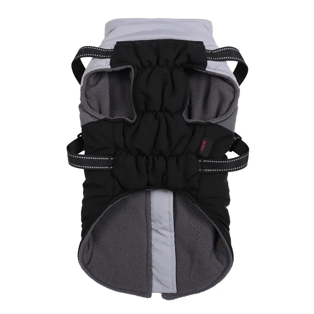 Winter Dog Harness Vest Waterproof Polyester For Pets