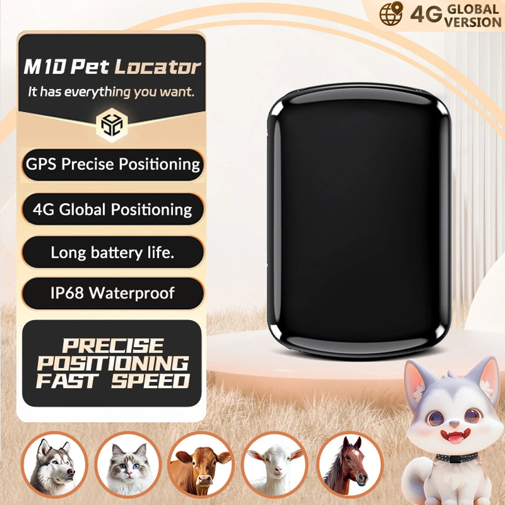 Pet GPS Tracker With Adjustable Collar Locator For Cats