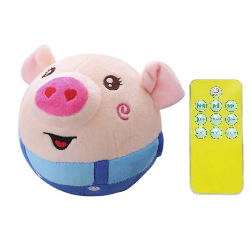 Shunmaii Cartoon Pig Moving Pet Plush Toy USB Rechargeable