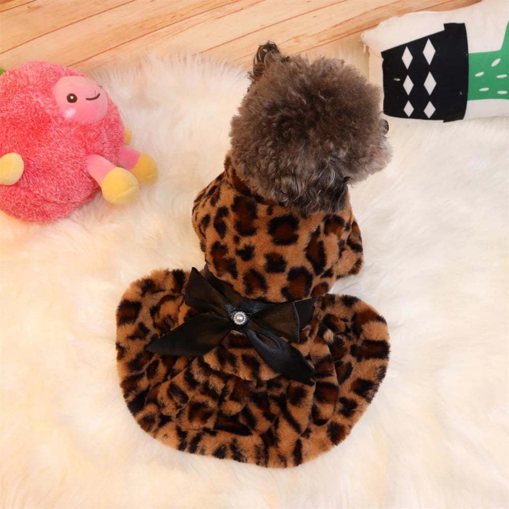 Dog Coat Leopard Print Jacket For Pets Outfit Collection
