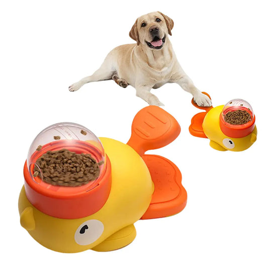 MOJOYCEDog Dog Puzzle Feeder Duck-Shaped Interactive Toy