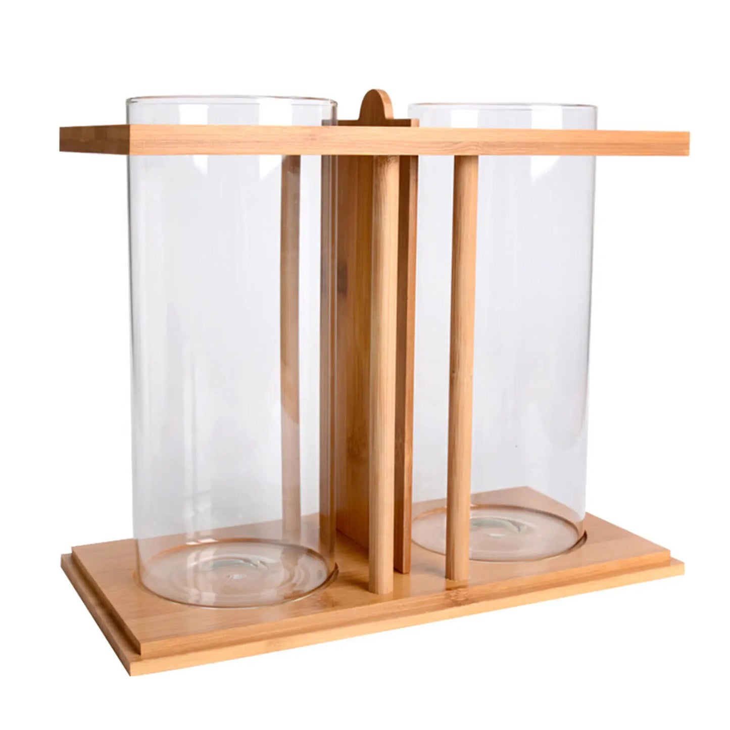Desktop Dual Glass Fish Tank with LED Lights for Betta