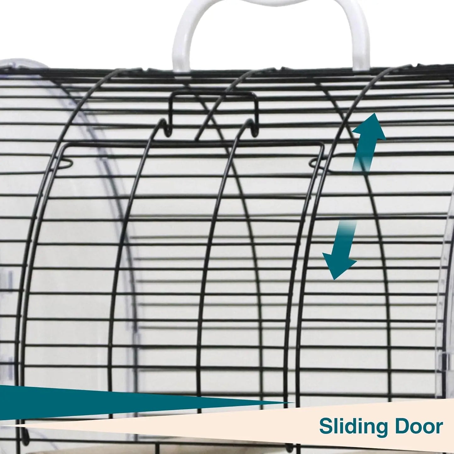 HiMISSCN Portable Iron Bird Cage Carrier for Parrots