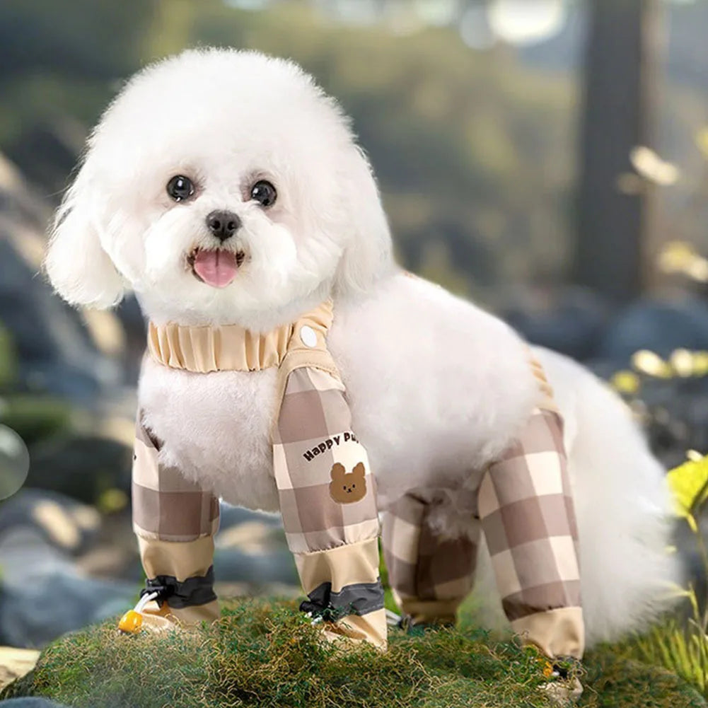 LAIMANEI Anti-Slip Dog Paw Protector Shoes With Suspender