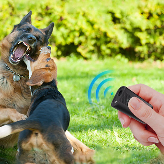 APWIKOGER Dog Bark Deterrent Device Ultrasonic Long Range LED
