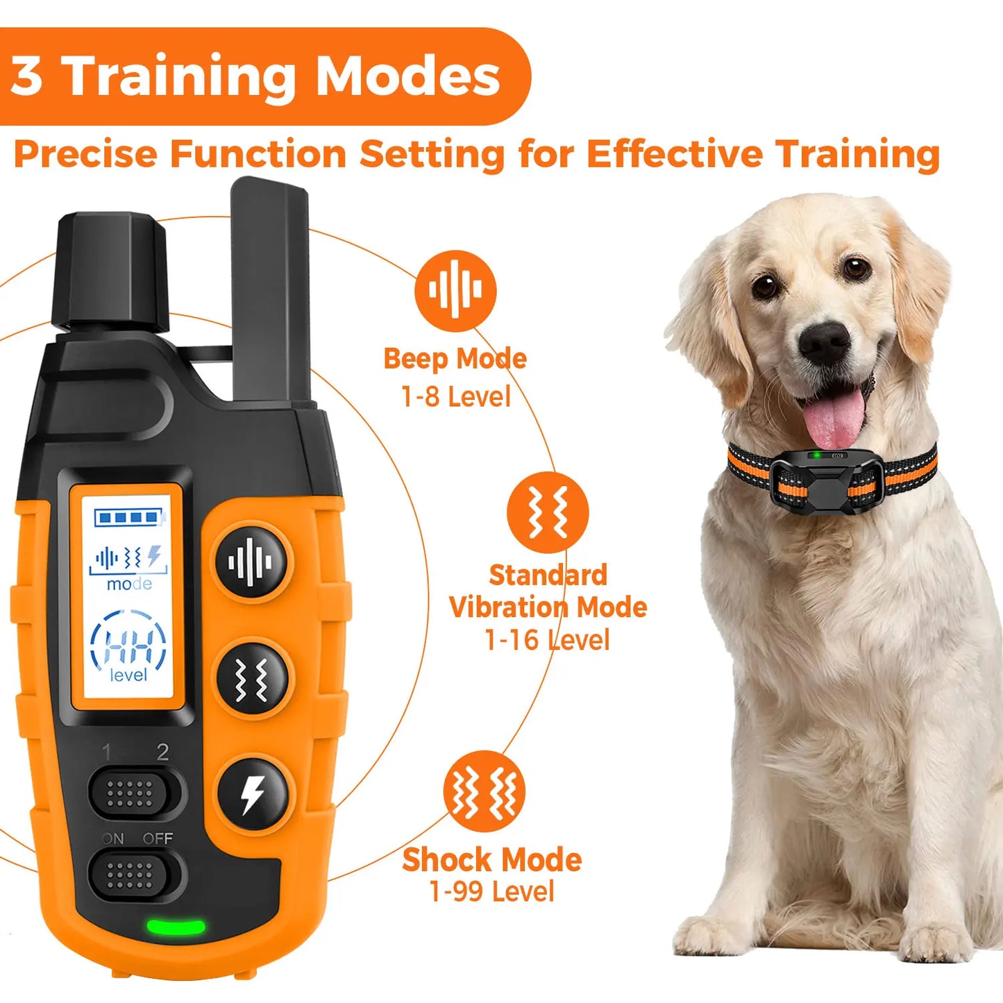Dog Training Collar Waterproof For Professional Home Training