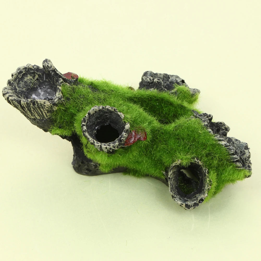 Resin Aquarium Ornaments With Hiding Cave For Shrimp