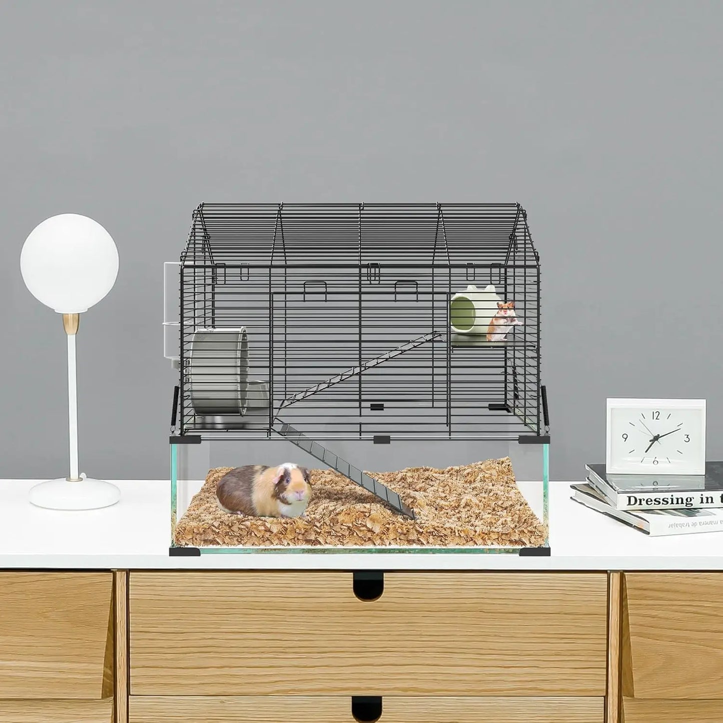 Twister Hamster Cage Metal With Water Bottle For Small Pets