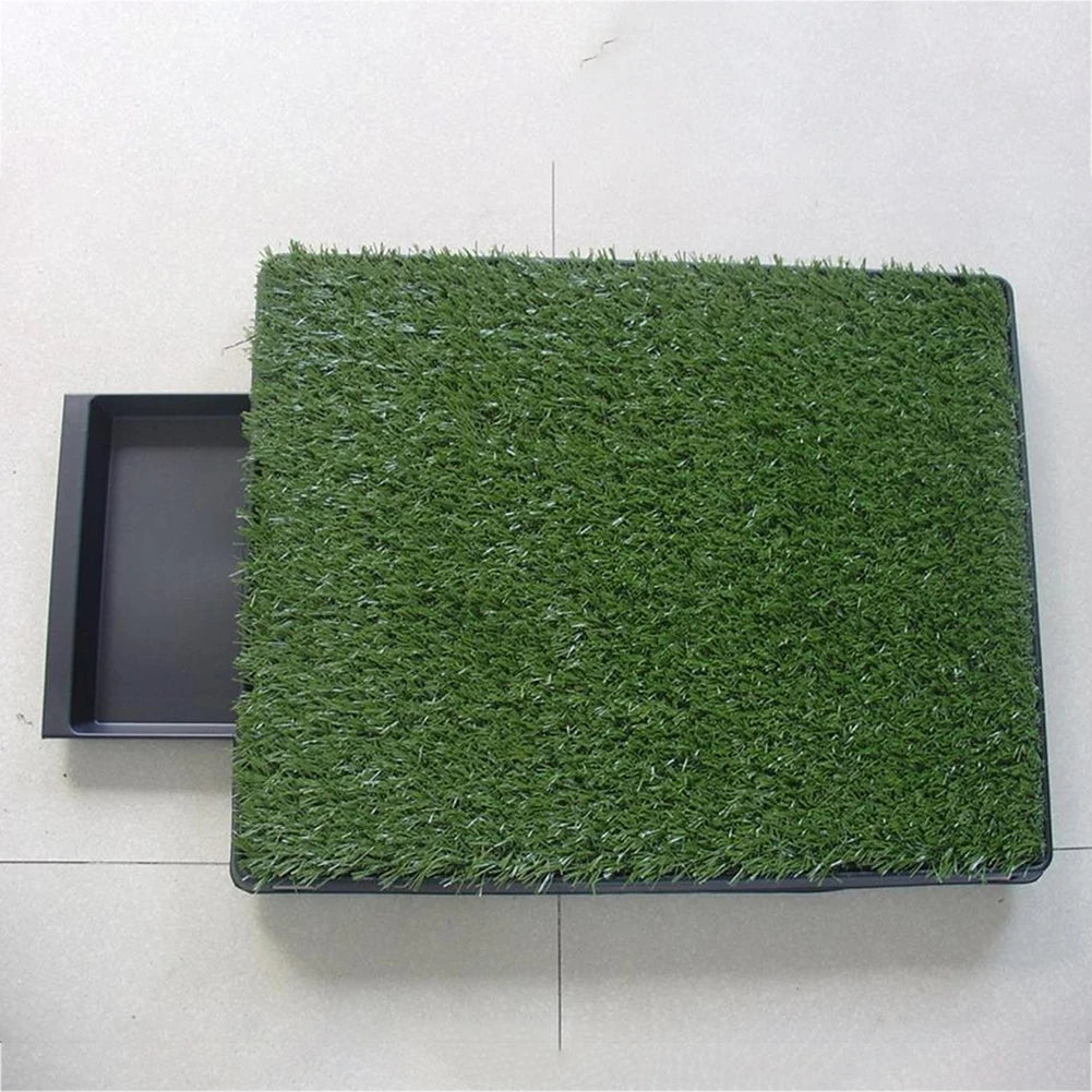 Dog Grass Pad With Large Tray Indoor And Outdoor Use