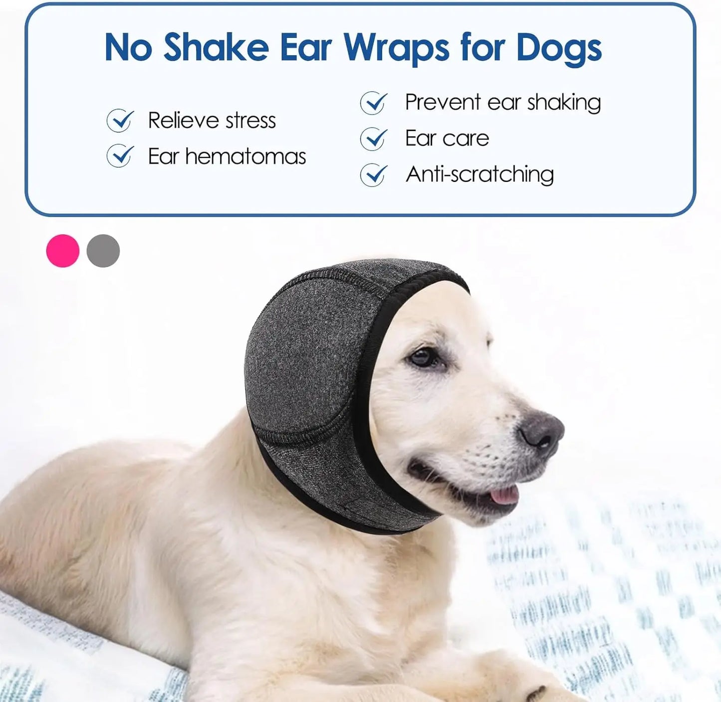 Dog Ear Muffs Hood Cover Waterproof Polyester Fabric