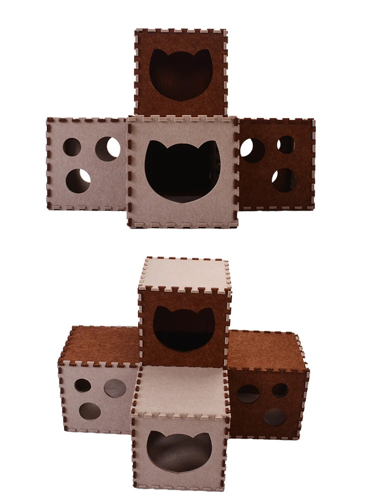 Cat Tunnel Collapsible Toy For Interactive Pets Indoor