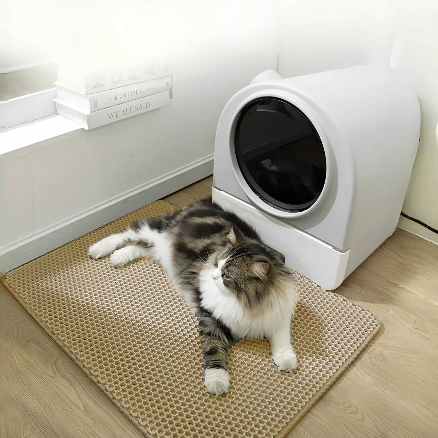Zhejiang Waterproof Leather Cat Litter Mat With Double Layer