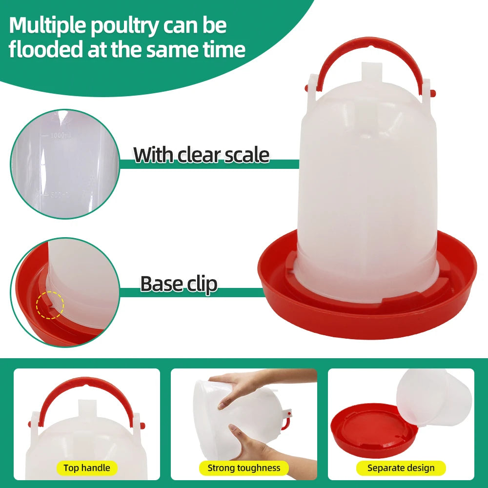 Chicken Feeder Waterer Automatic Poultry Dispenser