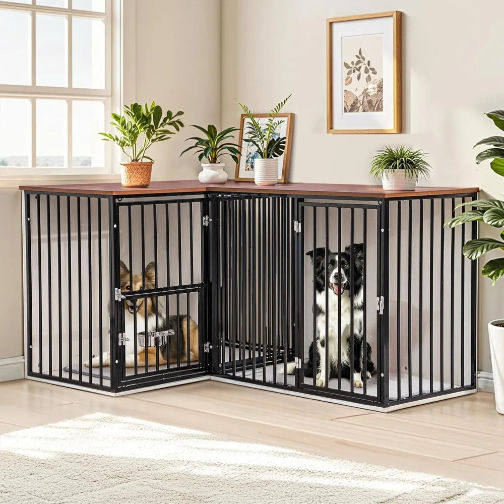 Dog Crate Furniture Heavy Duty Indoor Kennel With Dividers