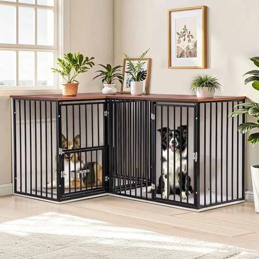 Dog Crate Furniture Heavy Duty Indoor Kennel With Dividers